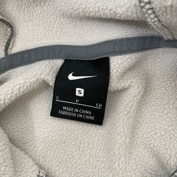 Nike Therma Fleece Sweatshirt Gray Training Hoodie 929693 Just Do It Women Sm - Picture 10 of 13